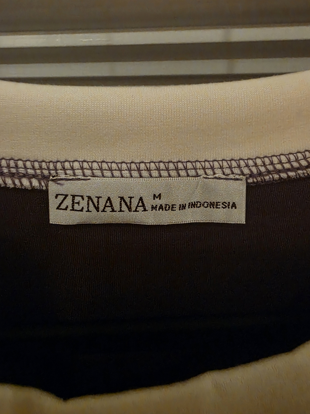 Zenana Outfitters Purple Wide-Leg Scuba Set with Cream Trim - Picture 4 of 5